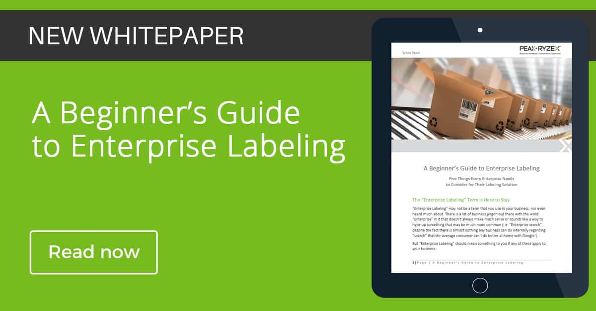 What Is Enterprise Labeling & Why It's Important Peak Technologies